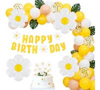 Ainiv Palloncino Margherita, Decorazioni Compleanno Margherite, Palloncini a Foglio di Fiore Decorazioni, Fiore Party Palloncini per Ragazza Bambini Compleanno Babyparty, Festa di Laurea, Matrimonio