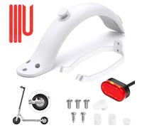Ainiv Parafango Posteriore per Scooter, Staffa Parafango, Luce Posteriore LED e Striscia Riflettente, Accessori di Ricambio per Scooter Elettrico Mi Xiaomi M365 / M365 PRO (Bianco)