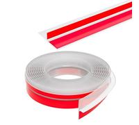 Ainiv Paraspifferi Trasparente Sottoporta, 35mm*6M Guarnizione Autoadesiva Striscia, Impermeabile, Insonorizzato Striscia Sigillante in Silicone Autoadesiva per Porte e Finestre