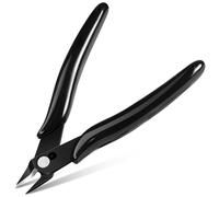 Ainiv Pinza da Taglio Diagonale, 1pz Pinze per Taglierine di Precisione, Pinza elettricista, Spellafili e Tagliafili, Multifunzionale Tronchesi a Filo per Artigianato Creazione Gioielli, Nero