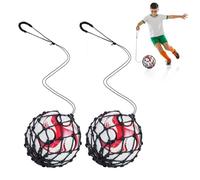 Ainiv Soccer Bungee Trainer, 2Pz Football Kick Trainer, Accessori per Allenamento Calcio, Training Aid Football Skills Practice per Bambini Adulti, per Palloni da Calcio di Taglia 3 4 5 - Nero