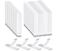 Ainiv Strisce Appendiquadri Adesive, Confezione da 32Coppie, Taglia L, Strisce Adesive da Muro per Quadri, Cornici e Poster, Peso Fino a 1.7 Kg, Dimensione 100x20mm Pad Biadesivo Striscia di Montaggio