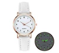 Ainiyo Orologio da polso da donna, orologio da donna, orologio da donna, orologio da polso, analogico, al quarzo, elegante, di marca, gioielli originali per ragazze, fidanzate, donne, mamma, bianco,