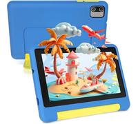 Ainmel Tablet per bambini 7 pollici, Android 13 Quad Core, 8 GB RAM + 64 GB ROM + 128 GB espandibile, Wi-Fi, Bluetooth, Type-C, Kids Tablet, blu
