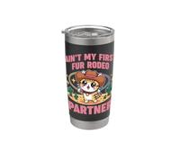 AIN'T MY FIRST FUR RODEO PARTNER Bicchiere termico in acciaio inox doppia parete