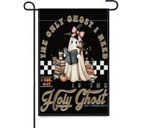 Ain't No Ghost Like The Holy Ghost Goose Christian Halloween Garden Flags, bandiera da cortile su entrambi i lati arazzo tutto il mare