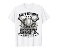 Ain't Nothing Soft About It Vintage Softball Atleta Citazione Maglietta