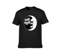 Aintap Dead Moon Men Black Cotton T-Shirt Print Tee Shirts L