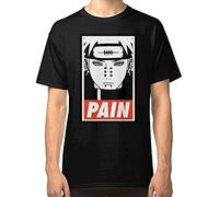 Aintap Pain Akatsuki Men Black Cotton T-Shirt Print Tee Shirts L