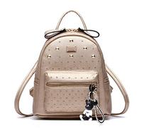 AINUOEY Donna Borse a Zaino Borsa a Zainetto Elegante Tracolla Zaini Firmate Marca Zainetti Antifurto PU pelle 76601 1 pz D'Oro