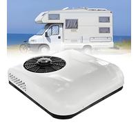 AiODiO Condizionatore d'Aria per Camion, condizionatore d'Aria per Camper con Riscaldamento, Mini Split AC da 2200 W con Raffreddamento e Riscaldamento, per Camper, Camion, furgoni White-12V