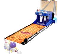 AiODiO Macchina da Bowling elettrica per Bambini, Gioco Arcade da Bowling, con Reset Automatico, tabellone segnapunti elettronico a LED con Effetto sonoro di Simulazione, per Bambini 3.5m