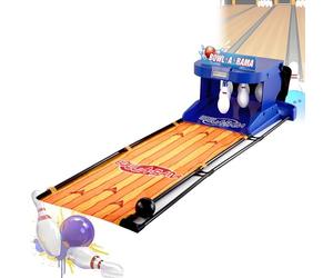 AiODiO Macchina da Bowling elettrica per Bambini, Gioco Arcade da Bowling, con Reset Automatico, tabellone segnapunti elettronico a LED con Effetto sonoro di Simulazione, per Bambini 3.5m
