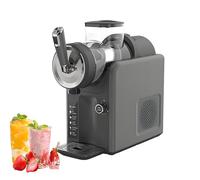AiODiO Macchina per Bevande ghiacciate, per Granite con consistenza Regolabile, con 5 programmi preimpostati, autopulente, Non necessita di Ghiaccio, Display a LED, per frullati e frappè. Black