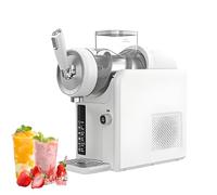AiODiO Macchina per Bevande ghiacciate, per Granite con consistenza Regolabile, con 5 programmi preimpostati, autopulente, Non necessita di Ghiaccio, Display a LED, per frullati e frappè. White