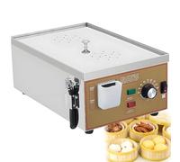 AiODiO Macchina per panini al Vapore, in Acciaio Inossidabile, con Allarme di bollitura a Secco e -Sistema di approvvigionamento idrico Indipendente, Riscaldamento a Tubo a U 110v-2holes