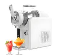 AiODiO Macchina Professionale per Granite, Macchina Commerciale per Granite, con 5 impostazioni predefinite, congelamento rapido, autopulente, Display a LED, per frullati, Gelati e frappè. White