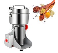 AiODiO Macina spezie Commerciale da 4200 W, macina Cereali Elettrico in Acciaio Inossidabile, macina in Acciaio Inossidabile, 32000 Giri/min, per Cereali secchi, spezie, caffè, Mais, Pepe 800g