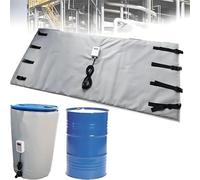 AiODiO Riscaldatore per fusti IBC 110V/220V, Coperta riscaldante per barili di Petrolio, Coperta riscaldante elettrica per fusti, con regolatore di Temperatura 0~120℃/0~150℃ Grey-120℃200L