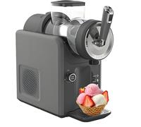 AiODiO Tritaghiaccio da 1,8 Litri, Macchina per Granite Professionale con 5 programmi preimpostati, congelamento rapido, autopulente, Display a LED,Ideale per frullati, Gelati e frappè. Black