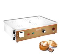 AiODiO Vaporiera elettrica per Dim Sum, Macchina per panini al Vapore, con -Sistema di approvvigionamento idrico Indipendente, Controllo preciso della Temperatura da 30 a 110 °C 110v-6holes