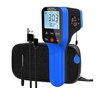 AIOMEST -50℃~1600℃ Termometro a Infrarossi Termometro D:S=30:1 Doppio Misuratore di Temperatura IR Industriale a Laser, Termómetro Ricaricabile AI-1600 (NON per la temperatura umana)