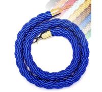 Aioneer 1M To 3M Retractable Barrier Rope in 11 Colors, Queue Management with Hooks for Posts, Stanchions, Visitor Guidance in Hotels, Durable Safety Rope with S-Blue-1M