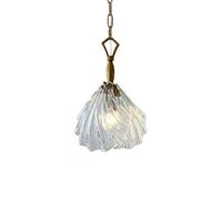 Aioneer Chandelier Pendant Light Creative Modern Simple Shell Glass Single Head Hanging Ligh Eye Protection Soft Light Exquisite Decor Chandelier Living Room Bedroom Corridor Bar