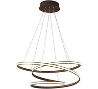 Aioneer Hanging Light, Dining Table Dimming Pendant Lights, Acrylic Ceiling Light Compatible with - Modern Restaurant, Aluminum - Curve Chandelier, for Living Room-One Color-63W
