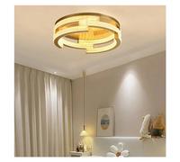Aioneer Island Lights, Modern Ceiling Ideas Design Gold Black LED Chandelier Round Style Ceiling Light Fixture A80Cm Fm002-One Color-40cm