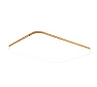 Aioneer Lampada da Soffitto A LED Nordica Moderna in Legno, Quasi A Filo, con Paralume in Acrilico per Camera da Letto, Soggiorno, Sala da Pranzo, Lavanderia-64cm*46cm