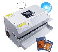 Aioneer Macchina Sigillatrice A Nastro Continuo, Sigillatrice A Nastro Orizzontale Automatica, Macchina Sigillatrice Continua con Controllo della Temperatura E velocità 6M/Min, Macchina Si