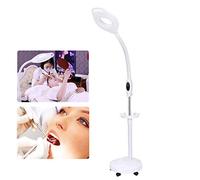 Aioneer Magnifier, Magnifying LED Floor Lamp, Daylight Bright Magnifier Lighted Glass 16X Magnifying Lens with Stand, Flexible Height Adjustable Gooseneck Standing Cold Light for