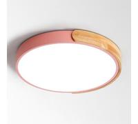 Aioneer Modern Ceiling Light Fixture with Energy Saving Three Color Dimming Easy Installation for Closets Kitchens Stairwells Bedrooms-Pink-50cm