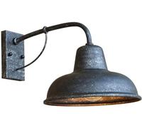 Aioneer Modern Industrial Wall Sconce Stylish Barn Lamp Wall Light for Front Porch And Balcony Garden Lighting Dome Aluminum Fixture with E27 Socket Home Decor Exterior Wall Lant-Silver Grey