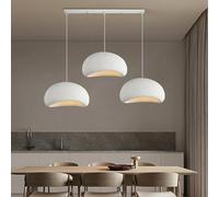 Aioneer Modern White Polyethylene Pendant Light with Adjustable 3 Lights Stylish Chandelier for Dining Table And Kitchen Island Interior Lighting Fixture for Home Decoration Cont-One Color-A2