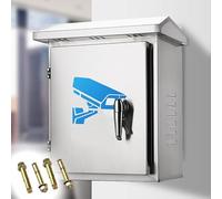 Aioneer Outdoor Exterior Wall Waterproof Electrical Socket Box with Accessories, Wall-Mounted Power Supply Connectivity Enclosure Metal for Apartments/Courtyards/Factor-H 24 x W 20 x D 12 in