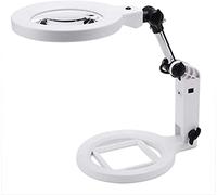 Aioneer Professional Magnifiers, LED Magnifying Lamp,1.5 X 5X Daylight Hands Free Folding Magnifier And Table & Desk Lamp Light,Portable Adjustable Dimmable Full of Stars