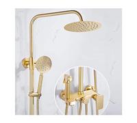 Aioneer Sistema Doccia da 8 Pollici con Acqua Calda E Fredda, 3 Funzioni di Uscita dell'Acqua, Miscelatore A Pioggia di Lusso Montato A Parete per Bagno, Set Doccia Combinato con