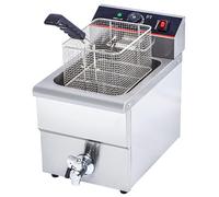 Aioneer Stainless Steel Countertop Frying Machine with Temperature Control, Oil Drain System,Commercial Electric Deep Fryer, Frying Whole Chicken.,B-A