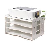 Aioneer Supporto Per Stampante, Supporto Per File Spesso, Scrivania In Legno, Multistrato, 4 Griglie, Scaffale Per Ufficio, Scatola Portadocumenti A3, Scatola Informativa, Suppor-B