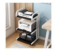 Aioneer Supporto Per Stampante Supporto Per Stampante A 3 Strati Con Puleggia Dal Pavimento Al Soffitto Ripiano Per Stampante Organizzatore Di File Rimovibile Per La Casa Rack Di-F