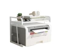 Aioneer Supporto Per Stampante, Supporto Per Stampante, Doppio Strato Di Archiviazione, Scrivania Da Ufficio Con Tipo Ad Ago, Piccola Fotocopiatrice Per La Casa, Ripiano Di Finit-White