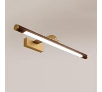 Aioneer Wall Sconces, Mirror Light LED Bathroom Mirror Lamp Copper Vanity Mirror Lighting, Adjustable Mirror Front Light Dressing Table Vanity Sconce Mirror, for Living Room-One Color-44cm