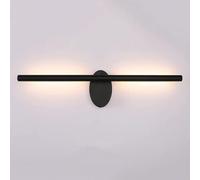 Aioneer Wall Sconces, Mirror Light Modern LED Vanity Light Fixtures Linear Bathroom Mirror Lamp, Long Strip Mirror Front Lamps, Minimalist, for Living Room-Onecolor-91cm