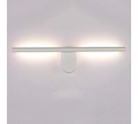 Aioneer Wall Sconces, Mirror Light Modern LED Vanity Light Fixtures Linear Bathroom Mirror Lamp, Long Strip Mirror Front Lamps, Minimalist, for Living Room-Bianco-55cm