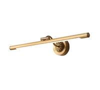 Aioneer Wireless Picture Light Dimmable Modern Metal Artwork Hallway Light with Single Swing Arm Hard Wired Warm White Gold Brass Finish for Picture Frame Art Portrait LED Wall L-43CM