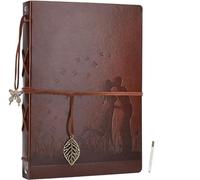 AIOR Album Fotografico Autoadesivo, Fai da Te Album Foto in Pelle Scrapbook Memories Album, Regalo Compleanno Regali Anniversario di Matrimonio (Bacio)