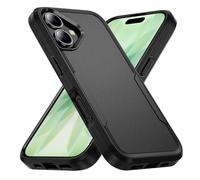AIOVETEAB Custodia compatibile con iPhone 17, robusta custodia protettiva anticaduta di qualità militare, antiurto, antigraffio, per iPhone 17 (6,1") - Nero