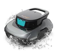 AIPER Scuba SE, Robot per piscina senza fili, Batteria a doppia azionamento, Parcheggio automatico, Adatto per piscine piatte fino a 80 mq, Drenaggio rapido, Autonomia 90 min (Nero)